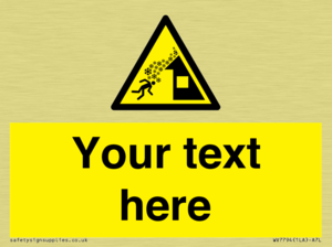 Custom warning roof avalanche